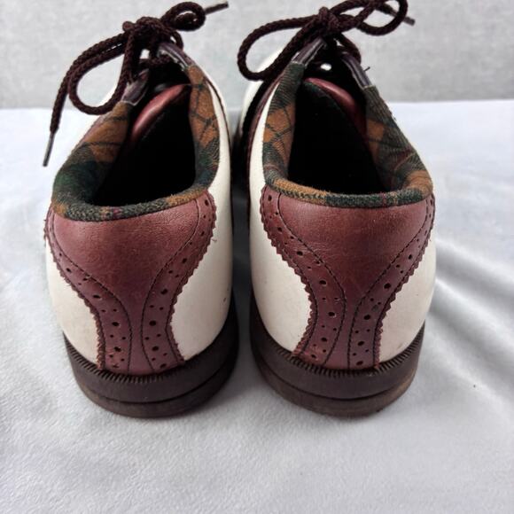 Sierra Soft Foot Joy Leather Saddle Oxford Golf Shoes Women's 6.5 Preppy Leather - Picture 6 of 13
